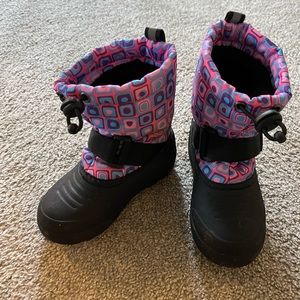 Toddler girl winter snow boots